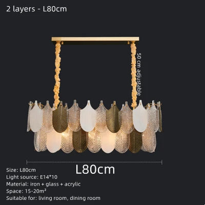 Decorbites™ Elegante Glas-Deckenleuchter: Schlafzimmer Wohnzimmer Beleuchtung Pendelleuchte