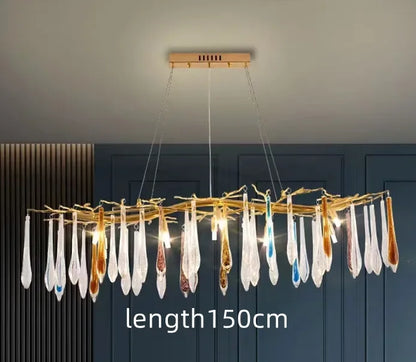 Decorbites™ Gold LED Asthänge für Wohnzimmer, Schlafzimmer, Hotel – Moderne Luxus-Aluminium-Pendantleuchte