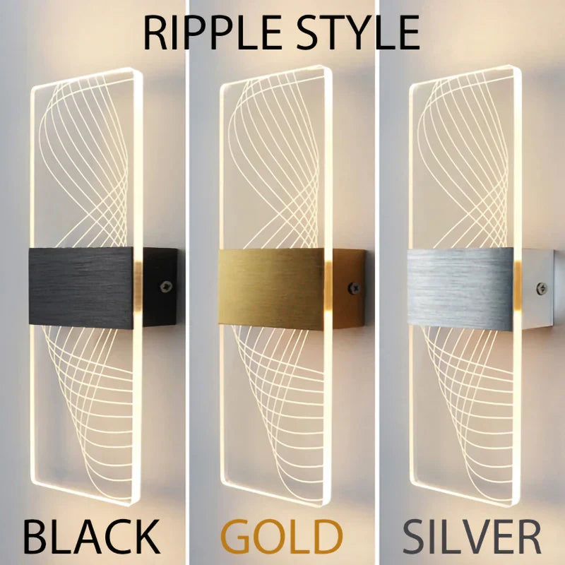 Decorbites™ Acryl-Touch-Sensor-LED-Wandleuchte, moderne Wandlampen, 6W Innenbeleuchtung für die Hausdekoration