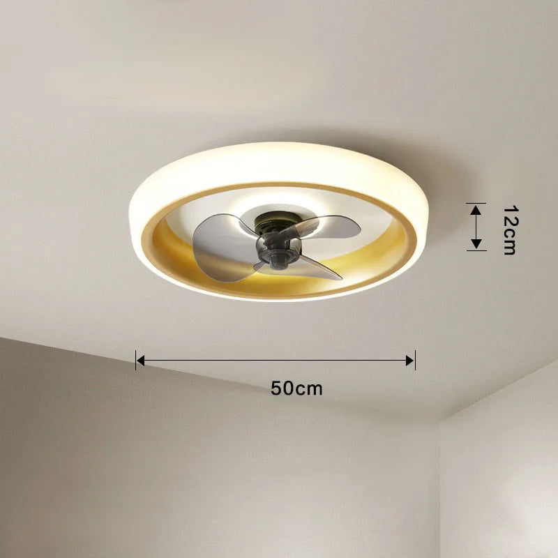 Decorbites™ 50 cm Deckenventilator mit unsichtbaren Flügeln, geräuschloser Betrieb für Schlafzimmer, Wohnzimmer