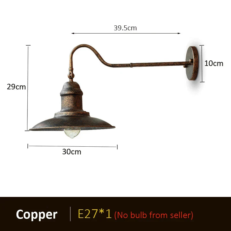 Outdoor Vintage Wall Lamp
