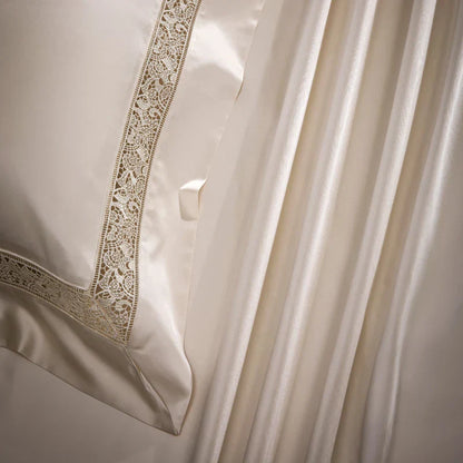 DecorBites™ Damask Lyocell Cotton Bedding Set with Soft Silky Finish