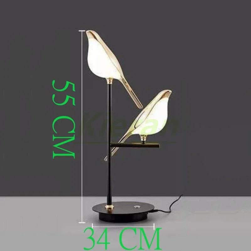 Decorbites™ Crow LED Stehlampen - Nordisch Minimalistisches Elster-Vogel-Tischlicht