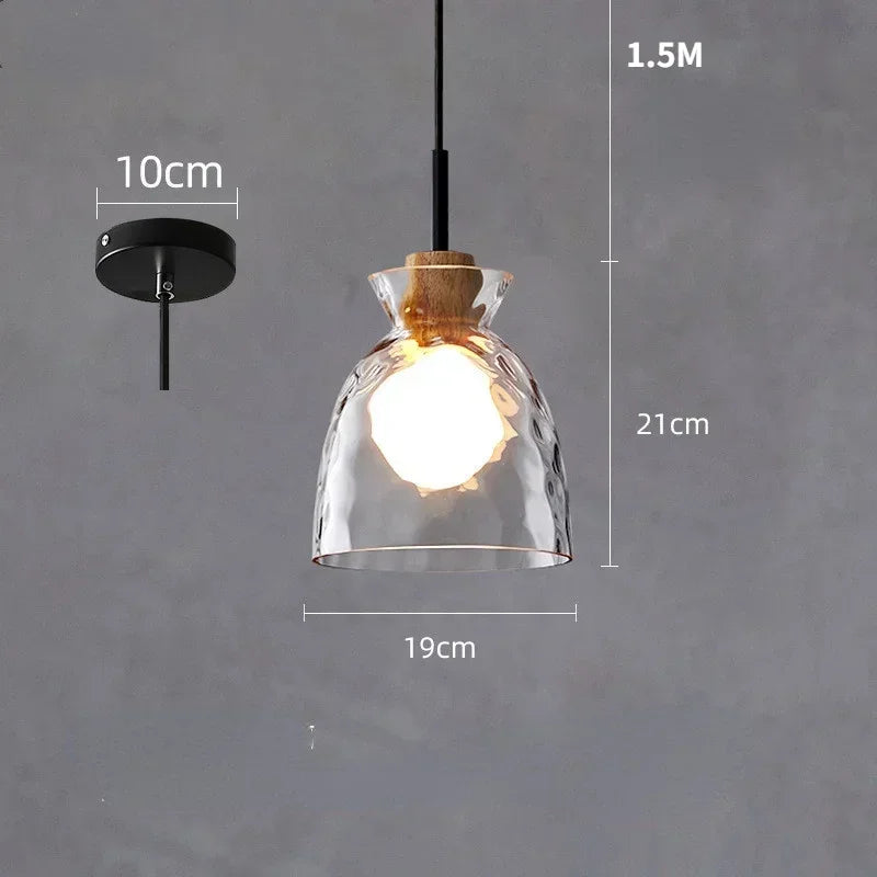 Decorbites™ Klar-Glas-Hängelampe mit LED-Lichtern für die Hausdekoration