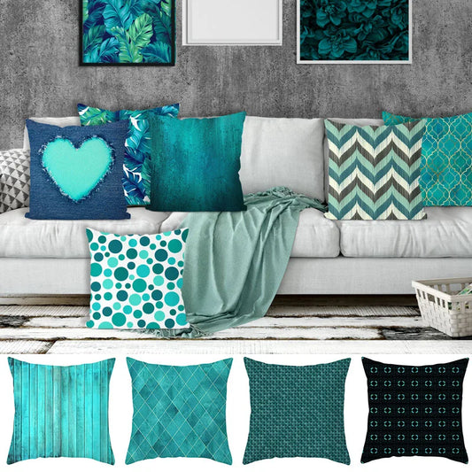 Decorbites™ Blatt Feder Kissenbezüge Geometrisches Herz-Motiv Dekokissen Hausdekoration
