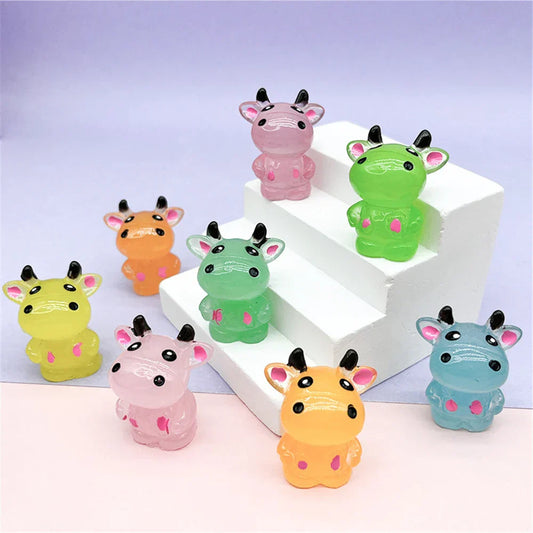 Decorbites™ Fluoreszenz-Mikro-Kaninchen-Figur: Miniatur-Raum-Dekorationsornamente