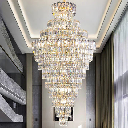 Decorbites™ Kristall-Leuchter: Penthouse-Lichtluxus für Villa-Wohnzimmer, rotierende Treppenhaus-Atmosphäre