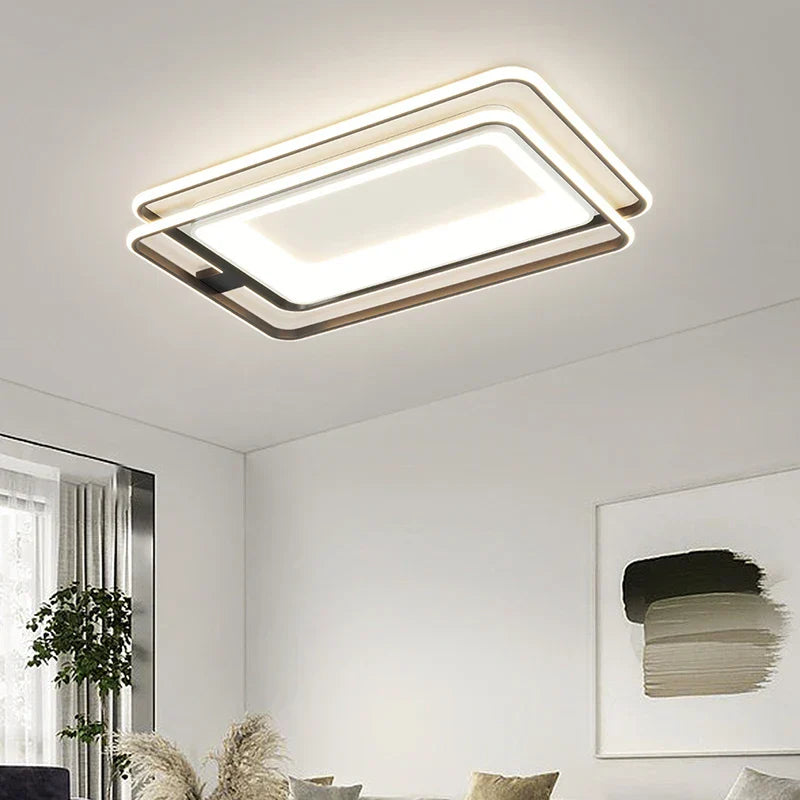 DecorBites™ LED Chandelier: Simple Modern Ceiling Lamps with Remote for Home, Bedroom, and Balcony