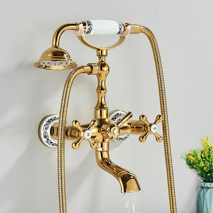 Decorbites™ Zweihandgriff Luxus-Badewannenarmatur mit Handbrause-Mischer