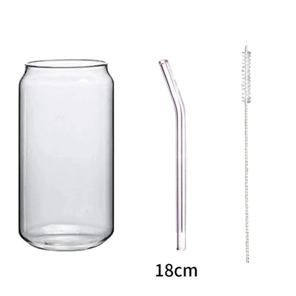 Decorbites™ Glas-Trinkbecher mit Bambusdeckel – Hochwertiges Borosilikatglas-Tee-, Saft- und Kaffeetasse