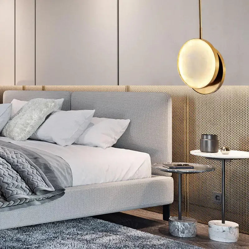 Decorbites™ Goldener Marmor LED-Hängeleuchte: Luxuriöse nordische minimalistische Dekoration für Wohn- und Esszimmer