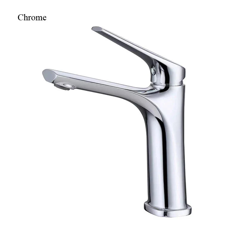 Chrome Black Sink Faucet