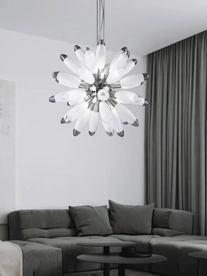 Decorbites™ LED Große Globus-Kronleuchter mit Glaslampenschirmen – Chrom- oder Goldbeschläge