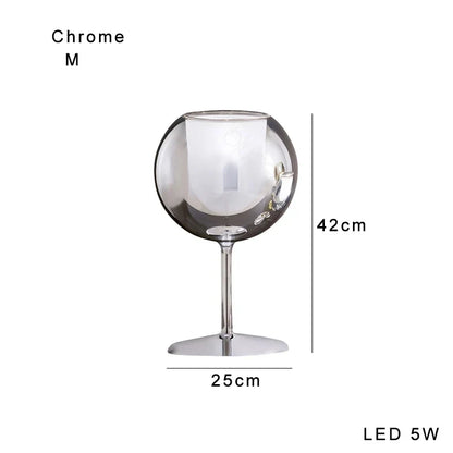 DecorBites™ Glass Gold Table Lamp: Luxury Designer Desk Light for Elegant Living Spaces