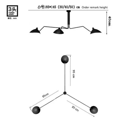 DecorBites™ Adjustable Arm Floor Lamp: Japanese Ceiling Light for Industrial Loft Decor