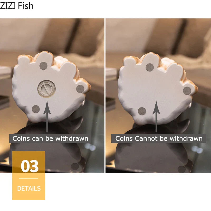 Decorbites™ Kleines Lamm Kinder-Sparbüchse Schweinchen-Sparschwein Ästhetisches Schreibtisch-Dekorationsobjekt Skulptur