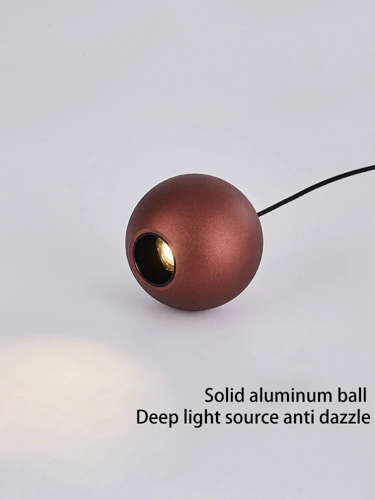 Decorbites™ LED Aluminium Ball Pendelleuchte: Minimalistische nordische Kronleuchter für Schlafzimmerdekoration