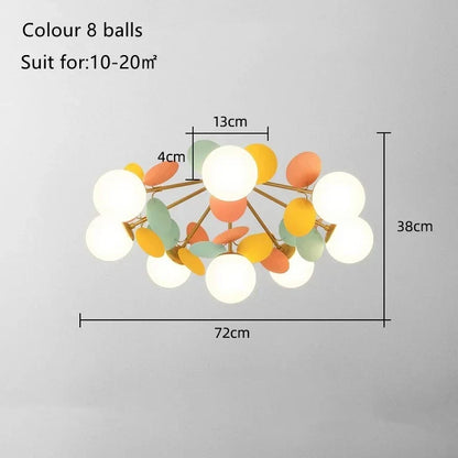 Decorbites™ Kinder-LED-Deckenleuchte: Eisenblech-Glas-Leuchter