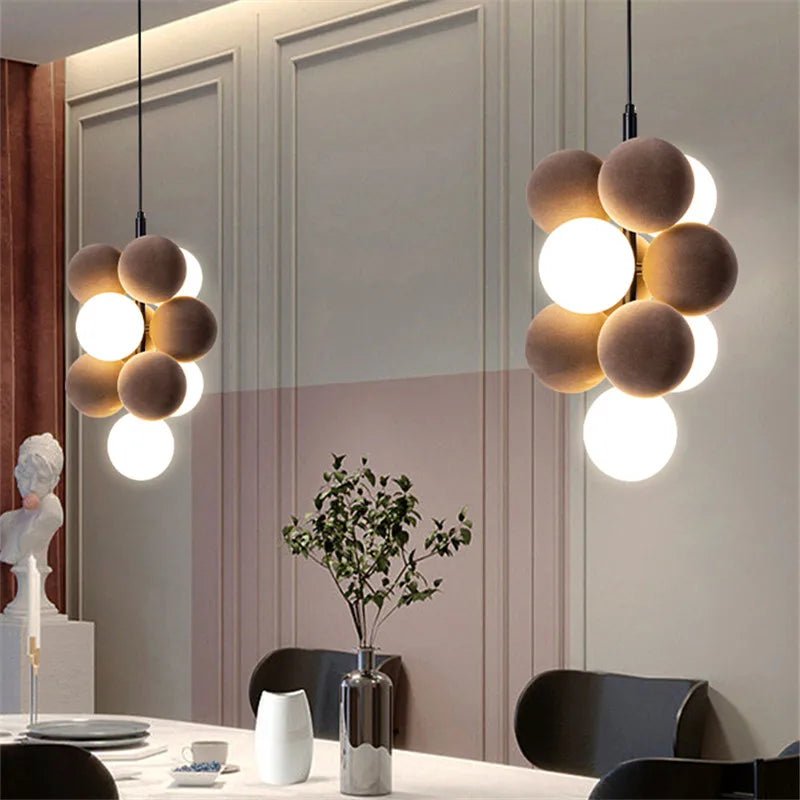 Decorbites™ Abstracta Hängeleuchte: Stilvolle Designer-Stoff-Leuchter für Zuhause, Büro und Essbereich