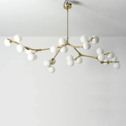 DecorBites™ Glass Balls LED Chandelier: Molecular Living Decoration, Modern Branches Pendant Lighting Fixtures.