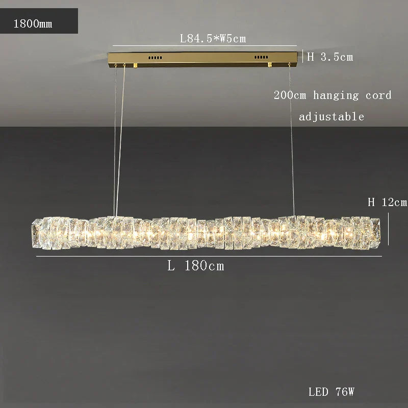 Decorbites™ Glasleuchter LED-Deckenleuchte modern für Wohnzimmer Hotel Speisesaal
