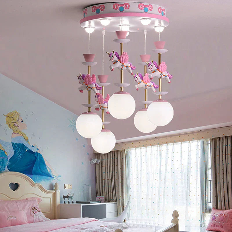 Decorbites™ LED-Hängeleuchte für Kinderzimmer von Mädchen - Moderne Deckenleuchte
