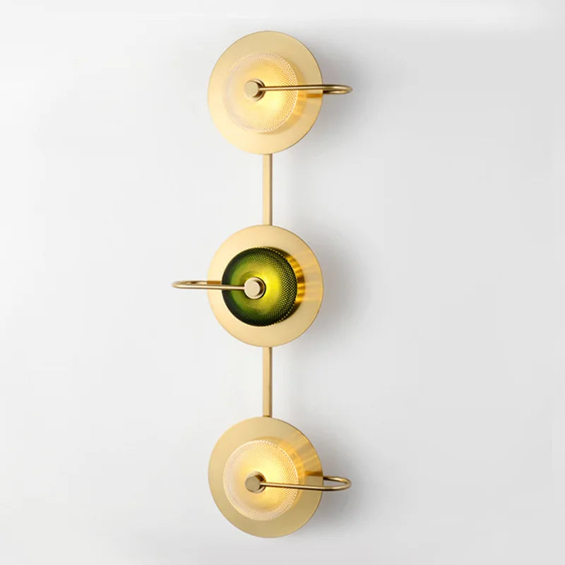 Decorbites™ Glas LED Metall Wandkunst Lampe | Nordisch Minimalistisches & Vintage Dekor für das Wohnzimmer