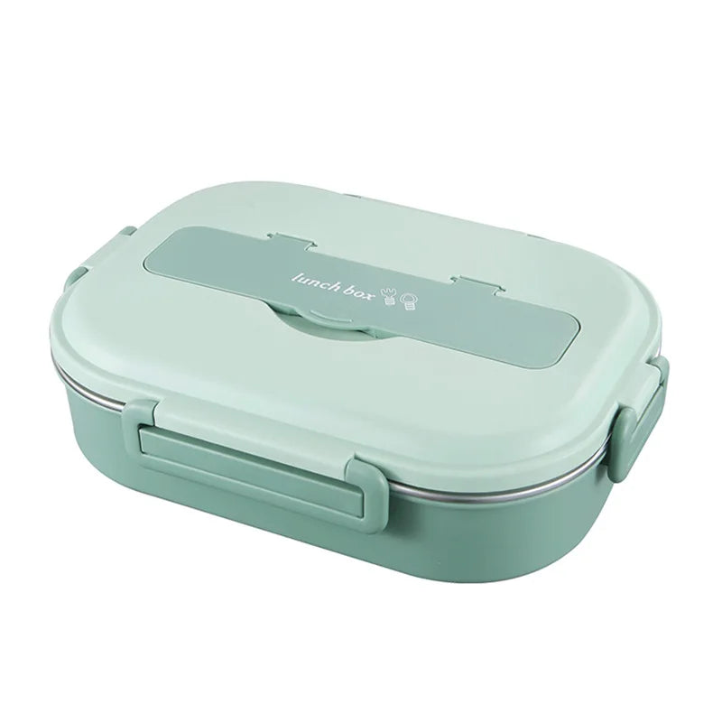 Decorbites™ Isolierter Bento-Mahlzeitbox-Set mit Besteck, tragbare Lebensmittelaufbewahrung