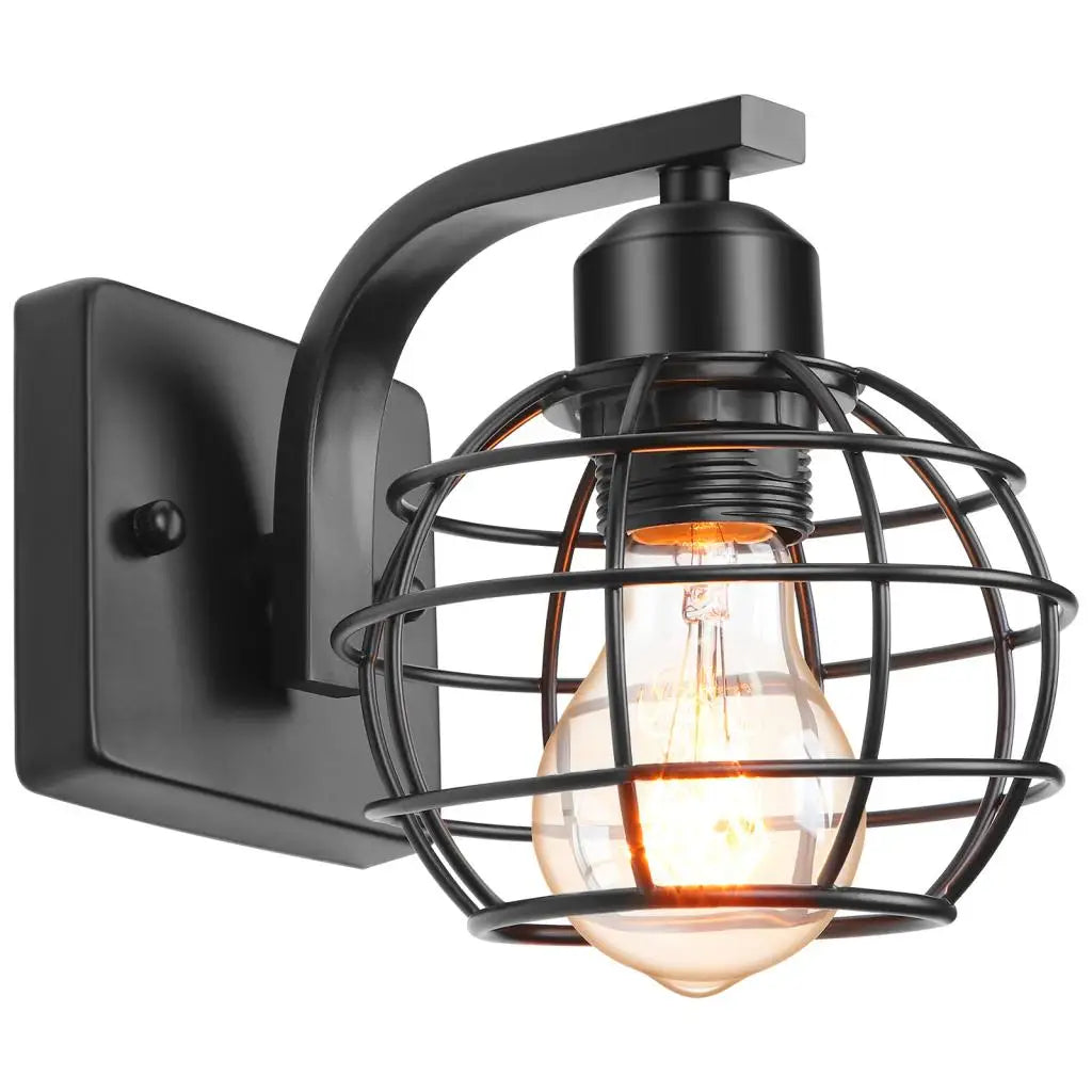 Decorbites™ Industrielles Vintage LED Wandlicht Eisenkäfig Applike Innenbeleuchtung