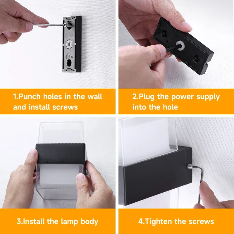 DecorBites™ LED Facade Wall Light for Home and Garden Decor, Waterproof Stair Luminaire