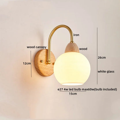 Decorbites™ Baumwoll-LED-Wandleuchten mit Zugschalter für Restaurant, Wohnzimmer, Schlafzimmer