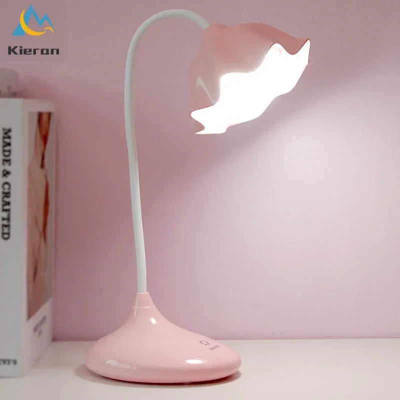 DecorBites™ Lotus Floor Lamp: Modern LED Desk Lamp for Bedroom Study Living Room