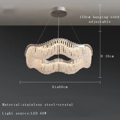 Decorbites™ Kristallperlen-Kronleuchter LED-Lichter für modernes luxuriöses Wohnraumausstattung & Schlafzimmer