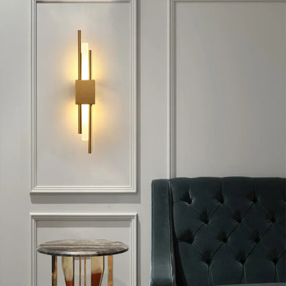 Decorbites™ Gold LED Wandlampe | Moderne nordische Schlafzimmer Wohnzimmer Innenbeleuchtung