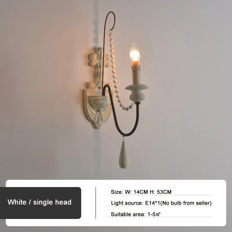 DecorBites™ Country French Wall Lamp for Retro Living Room Bedroom Decor