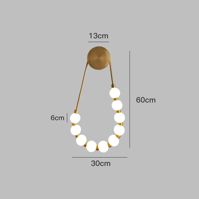 Decorbites™ Sahne Italienischer Stil Asymmetrische Zauberbohne Wandlampe