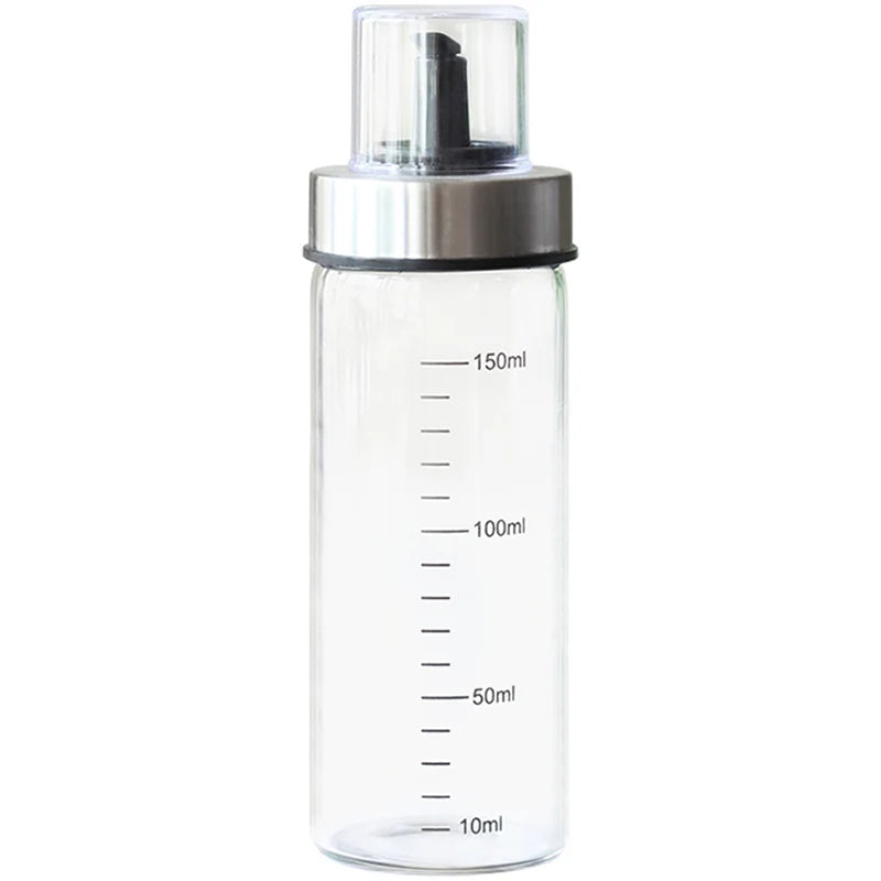 DecorBites™ Leak Proof Glass Condiment Bottle Set, 150/300/450ml