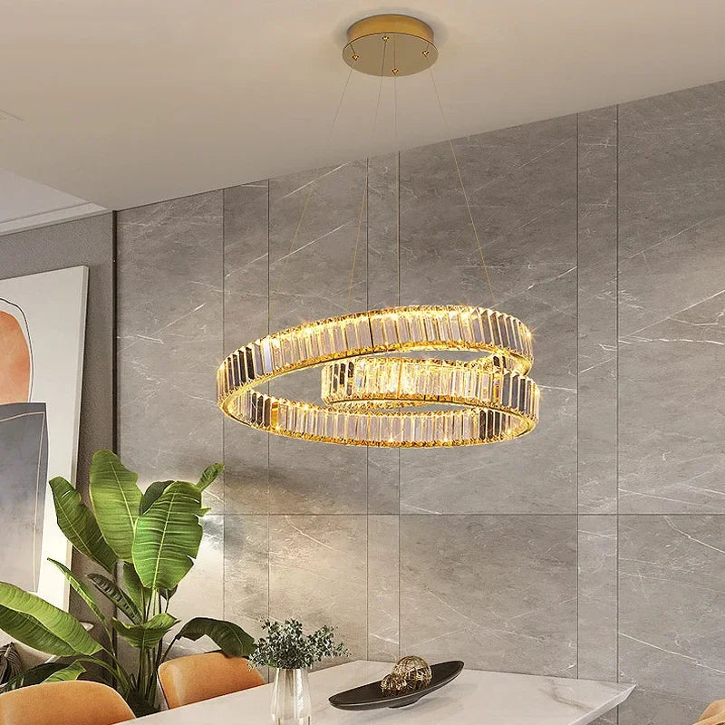 Decorbites™ Crystal-LED-Pendantleuchten: Moderner Luxus-Kronleuchter für Wohn- und Esszimmer