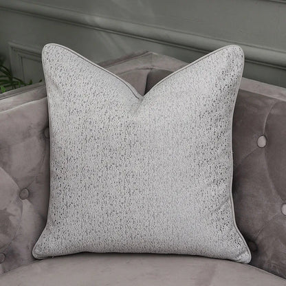 DecorBites™ Frosted Gold Satin Lumbar Pillow Covers - Luxe Sofa Cushion Cases