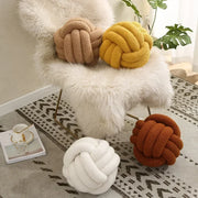 Lamb Fleece Knotted Pillow