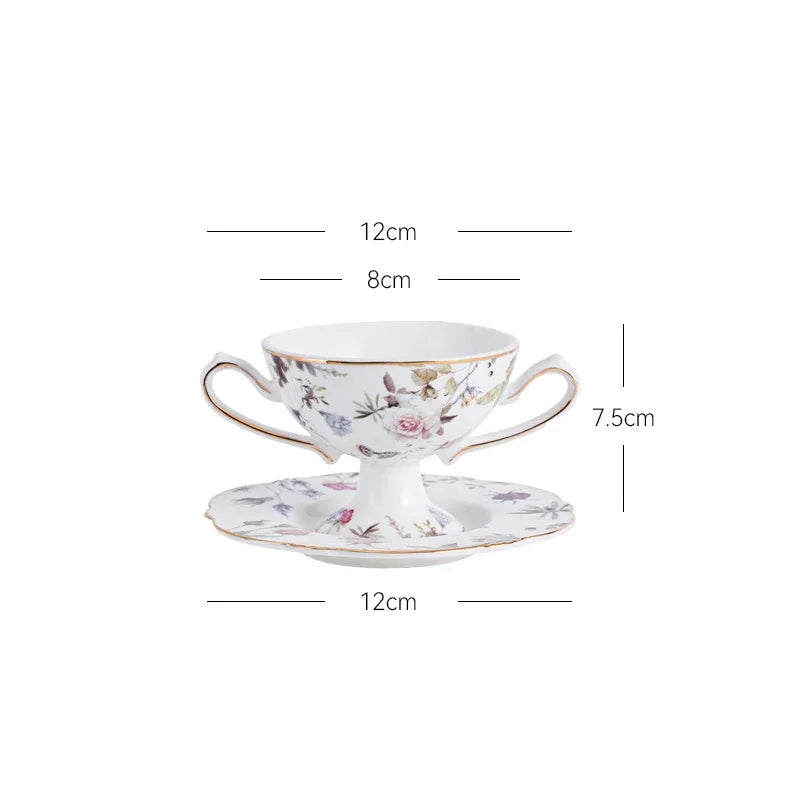 Gold Porcelain Goblet Mug