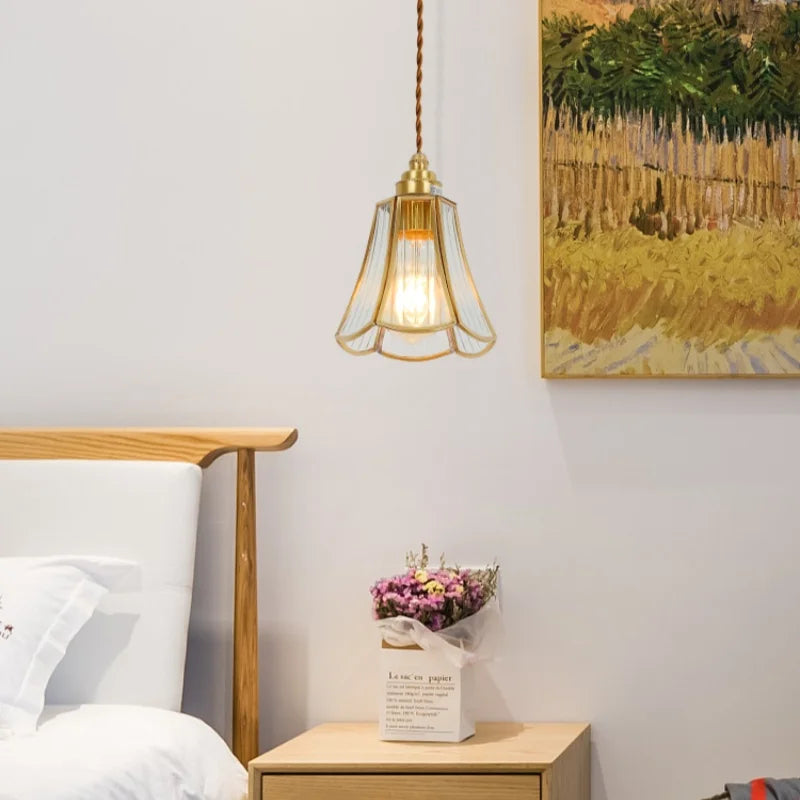 Decorbites™ Glas-LED-Hängeleuchte | Minimalistische Kupfer-Pendantleuchte