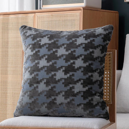 Decorbites™ Houndstooth Luxus-Kissenbezug 45x45 cm – Hochwertiger Dekorativer Sofakissenbezug