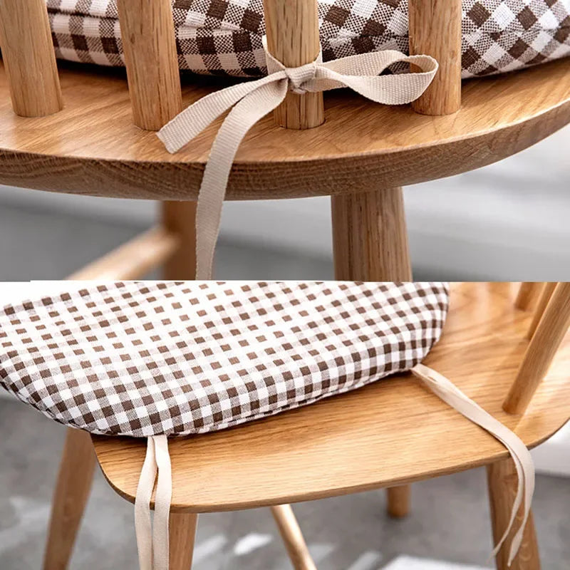 Decorbites™ Baumwoll-Leinen-Esszimmerstuhlpolster – Nordisches Muster, rutschfest, bequeme Büro- & Wohnzimmer-Dekoration