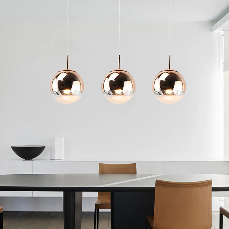 Nordic Gold Ball Pendant Light