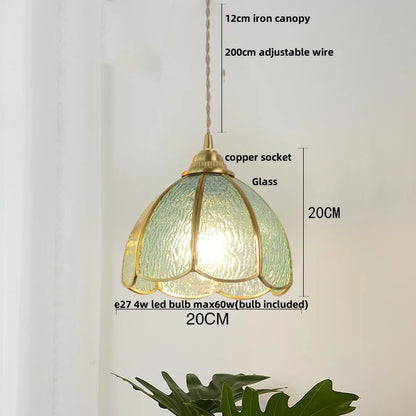 Decorbites™ Glas LED Pendelleuchte Küchen Loft Vintage Kupfer Hänge Lampe