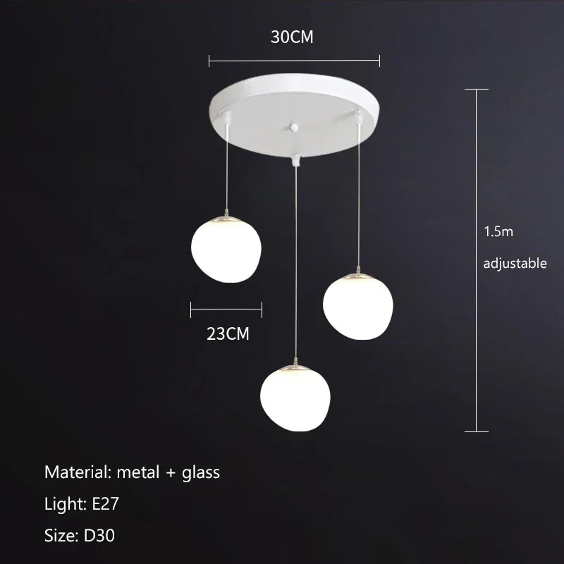 Decorbites™ Pflasterstein-Glas-LED-Hängeleuchten für Villa Hotel Loft Treppenlampe