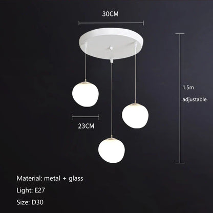 Decorbites™ Pflasterstein-Glas-LED-Hängeleuchten für Villa Hotel Loft Treppenlampe
