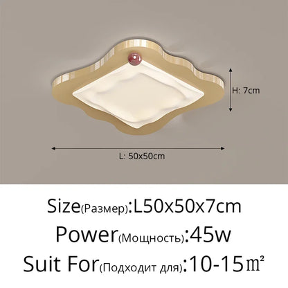 DecorBites™ Cream Style LED Ceiling Light for Bedroom and Living Room Decor