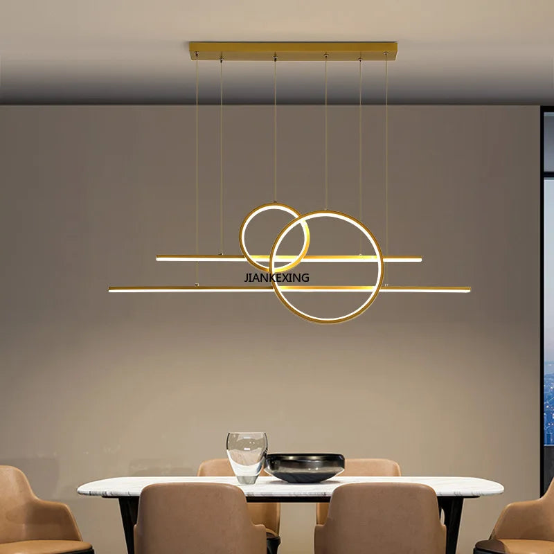 Dimmable LED Black Chandelier